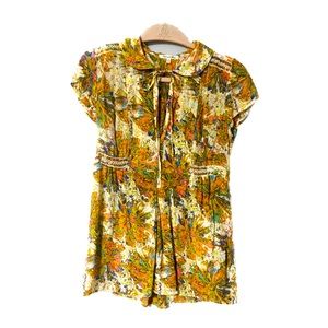 Petticoat Alley 100% Silk Colorful Blouse in Perfect Condition